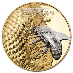 Cook Islands 2014 $5 Shades Of Nature - Bee Reverse
