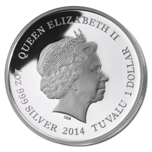 Tuvalu $1 2014 Obverse