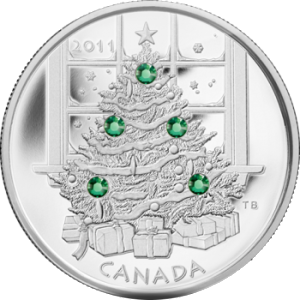 2011 Canada $20 Christmas Tree Coin