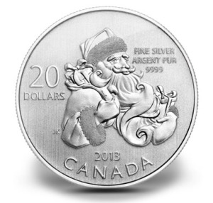 2013 Canada $20 Santa Claus Coin
