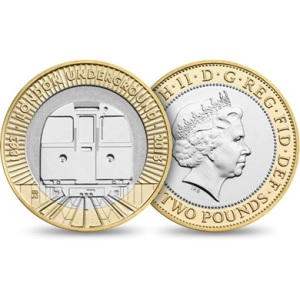 2013 London Underground Train 2 Pounds