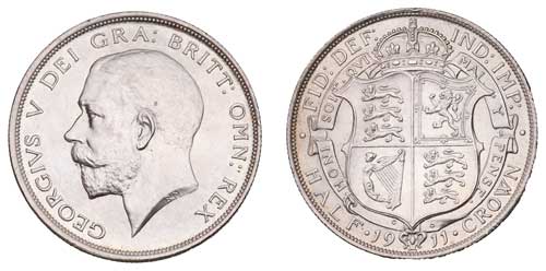 1911 George V Half Crown