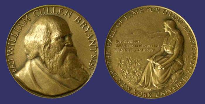 William Cullen Bryant Hall of Fame of Great Americans Medal, 1967
