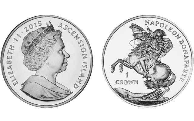 NAPOLEON' Box/CoA ISLE OF MAN 1 Crown 2015 Silver Proof 'Battle of Waterloo 