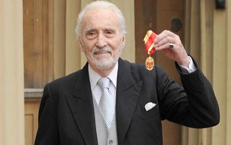 Christopher Lee knighted - June 13, 2009