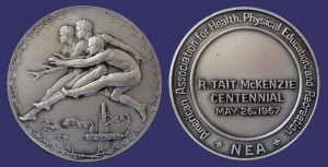 One of the many medals featuring a revised version of McKenzie's Joy of Effort