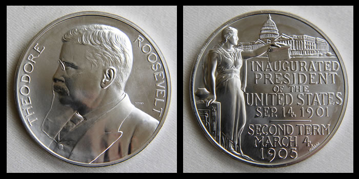 TR US Mint Presidential Medal- Silver