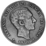 1878 Spanish 10 Centimes