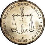 1888 1 Rupee - British East Africa Co. / Mombasa