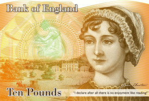 Jane Austen 10 banknote ~ coming in 2017