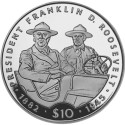 Liberian 1995 Coins Honoring BSI Members Roosevelt & Truman