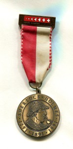 1991 SHSL Swiss Pilgrimage Medal honoring 700th Anniversary of Switzerland & 100th Anniversary of The Final Problem ~ Photo by Roger Johnson
