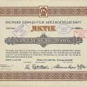 A German Stock Certificate for Sherlockian Film Maker Richard Oswald