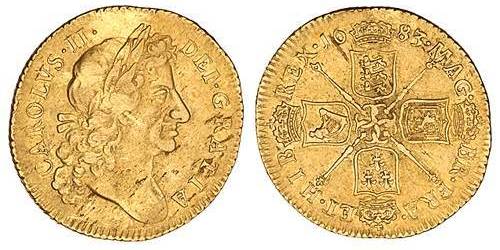 Guinea. Charles II. 1663