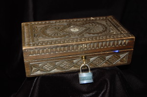 "The Professor brought back a little wooden box from his travels." ~ WTB CREE EVidence Box