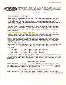MTB Christmas List Letter 1968