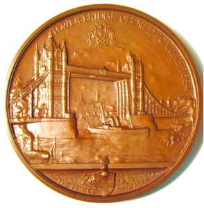 Tower Bridge Opening Medal REV