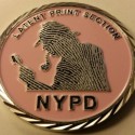NYPD Latent Print Section Issues Pink Sherlock Themed Challenge Coin