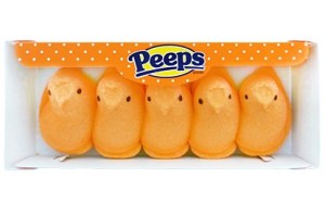 Five Orange Peeps