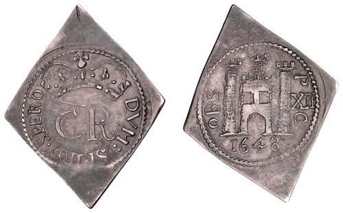 1648 Pontefract Siege Silver Shilling