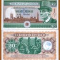 Jeremy Brett Featured on Fantasy £20 Banknote