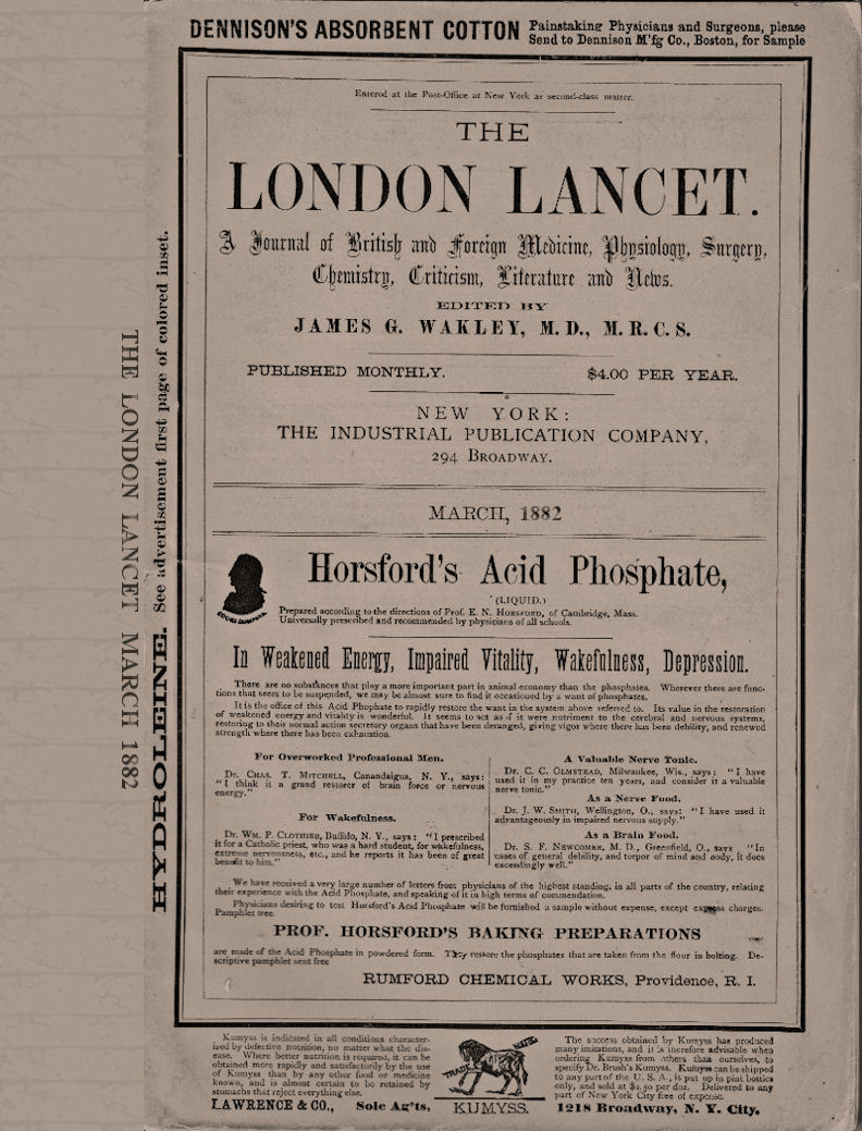 Author of "Some Freaks of Atavism" (Lancet, 1882) ~ WTB HOUN Evidence Box