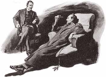 'Cut out the poetry, Watson,' said Holmes severely. - Illustration by Frank Wiles in The Strand Magazine, January 1927