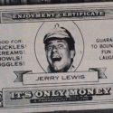 A Jerry Lewis Enjoyment Certificate with Theatre Imprint